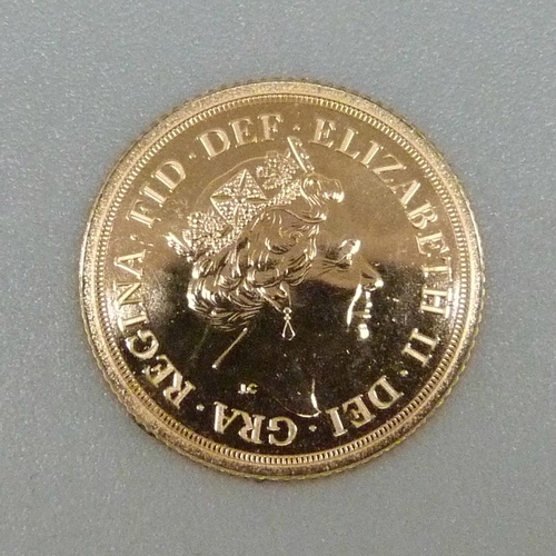 13 - A 2017 half sovereign, uncirculated