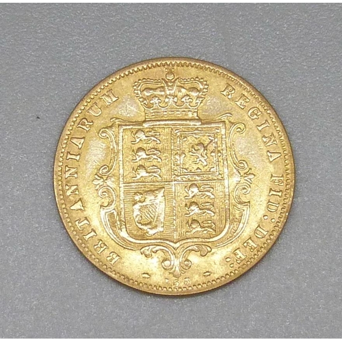 138 - A Victorian 1877 half sovereign