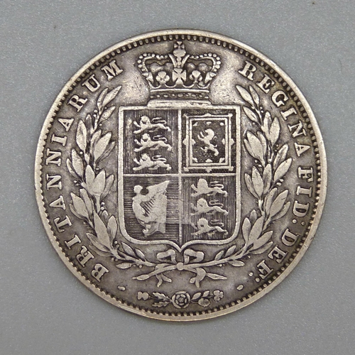 154 - A Victorian 1850 half crown