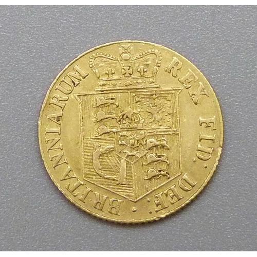 164 - A George III 1818 half sovereign