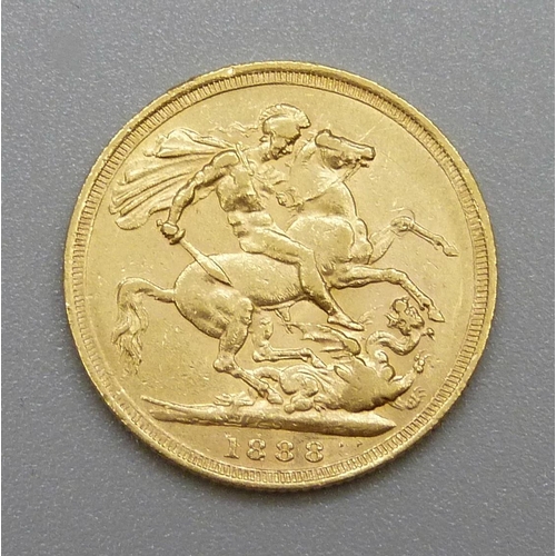 170 - A Victorian 1888 full sovereign