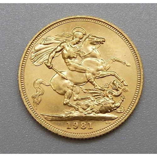 172 - A 1981 full sovereign