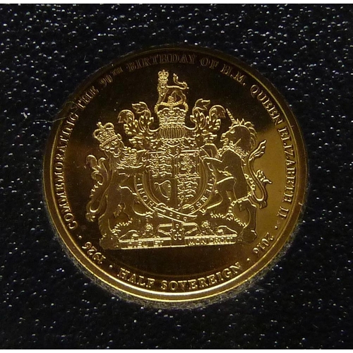 177 - A 2016 Queen’s 90th Birthday proof half sovereign