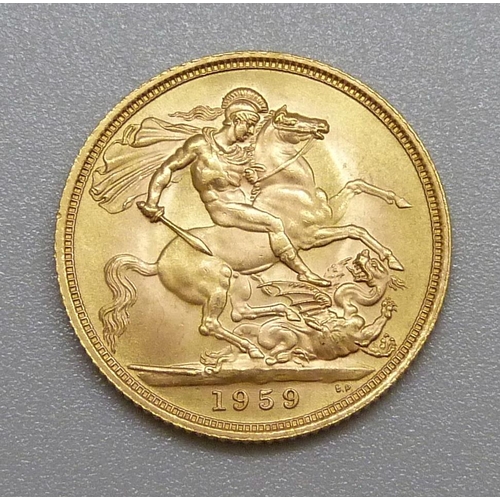 178 - A 1959 full sovereign