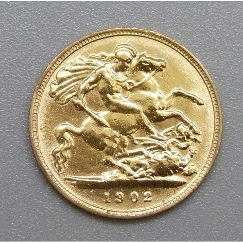 204 - An Edward VII 1902 half sovereign