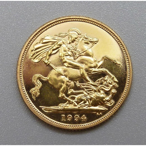 219 - A 1994 full sovereign