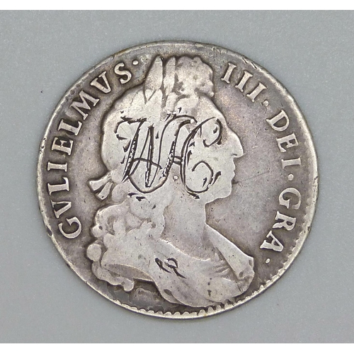 22 - A William III 1697 half crown