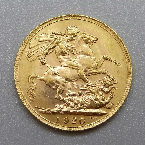 220 - A George V 1920 full sovereign, Perth mint