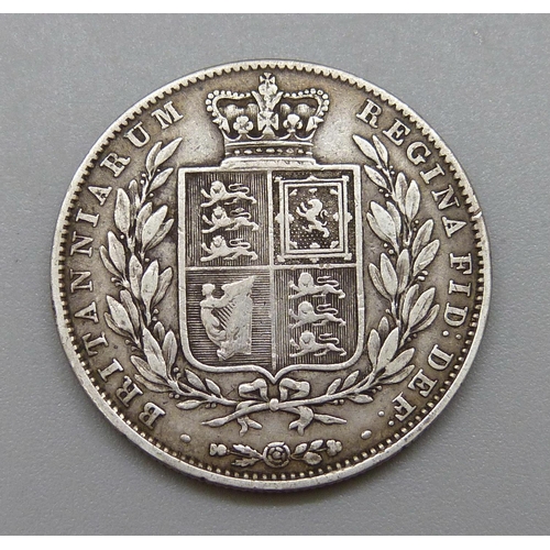 233 - A Victorian 1840 half crown