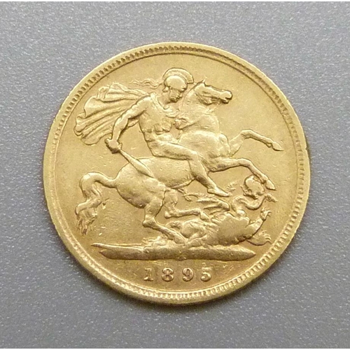 249 - A Victorian 1895 half sovereign