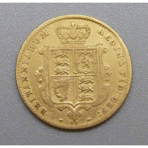 252 - A Victorian 1866 half sovereign