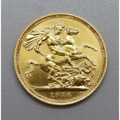 258 - A 1978 full sovereign