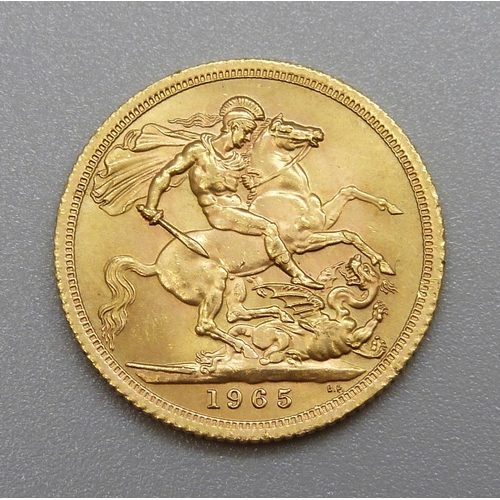 283 - A 1965 full sovereign