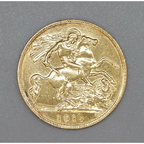 3 - A 1914 half sovereign