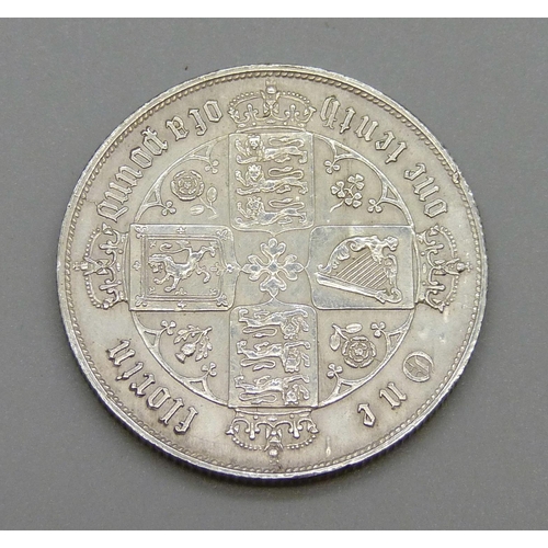 312 - A Victorian 1858 Gothic florin