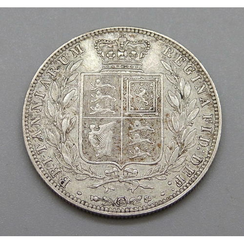 319 - An 1877 half crown