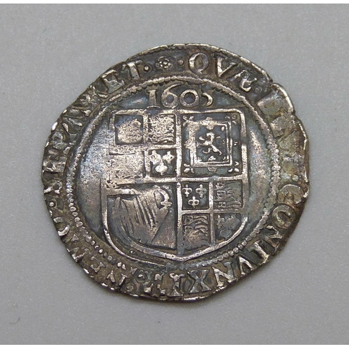 320 - A James I sixpence, 1605