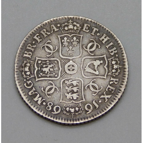 324 - A Charles II 1668 one shilling