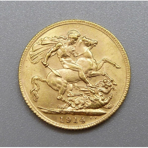 328 - A George V 1914 full sovereign