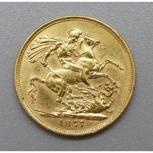 333 - A Victorian 1877 full sovereign