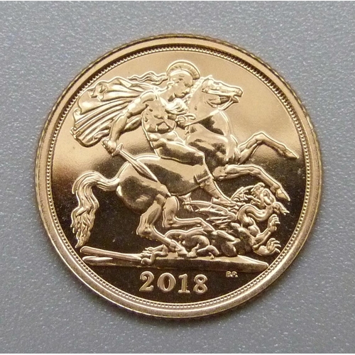 345 - A 2018 half sovereign