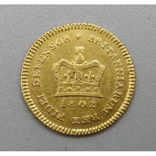 347 - A George III 1802 third guinea