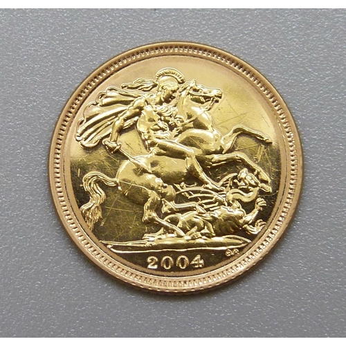 353 - A 2004 half sovereign