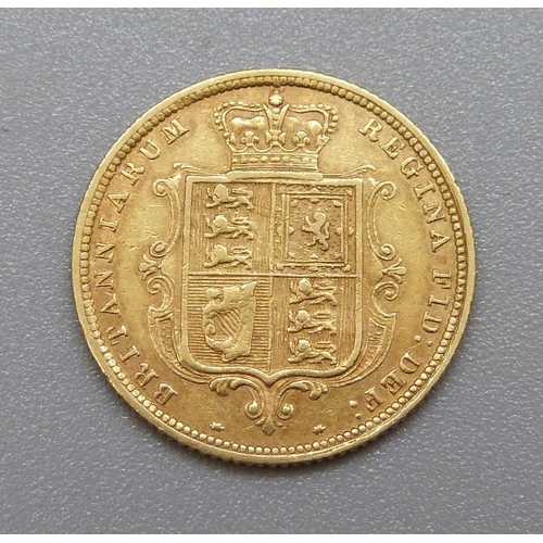 356 - A Victorian 1884 half sovereign