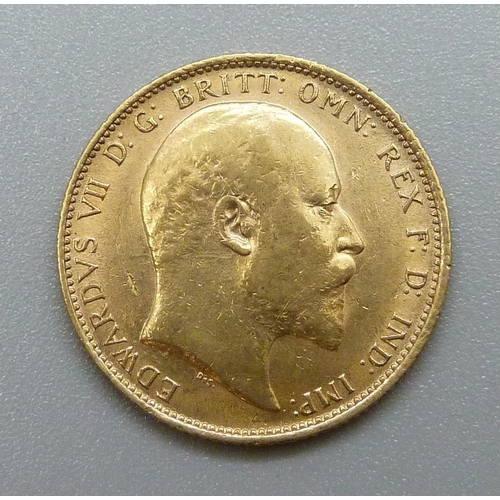 365 - An Edward VII 1906 full sovereign