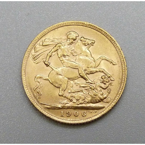 365 - An Edward VII 1906 full sovereign