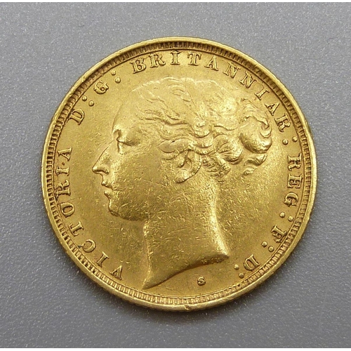 368 - A Victorian 1887 full sovereign