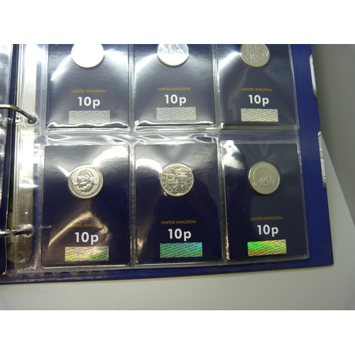 381 - A 2018 set of Change Checker, uncirculated 10p coins with medallion