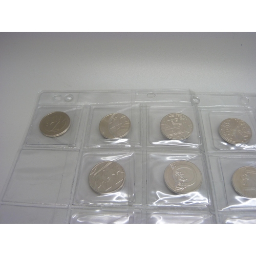 382 - An uncirculated set of 10p coins, 2019