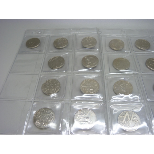 382 - An uncirculated set of 10p coins, 2019