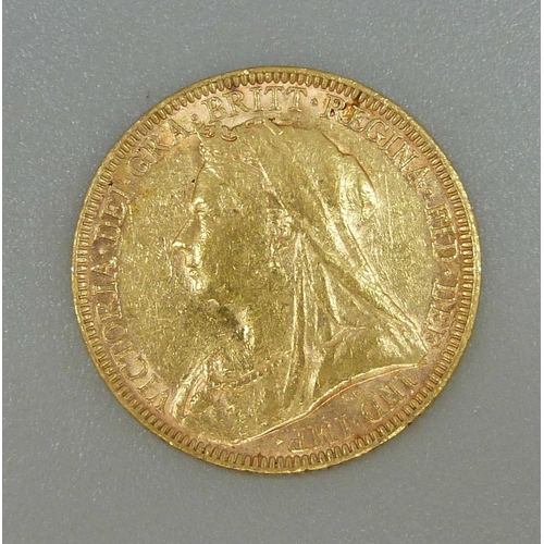 42 - A Victorian 1897 full sovereign, Melbourne mint