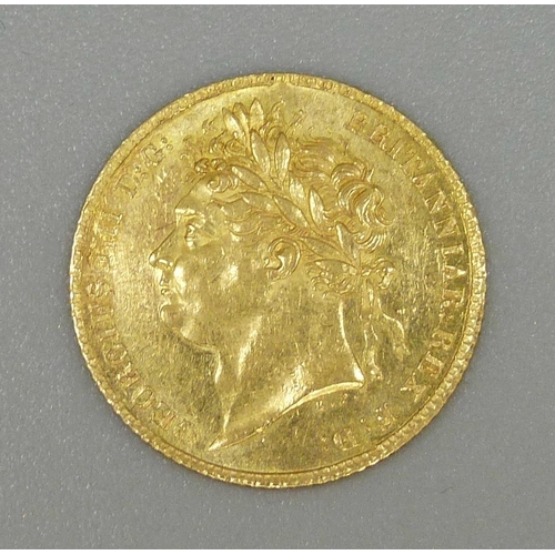 44 - A George IV 1824 half sovereign