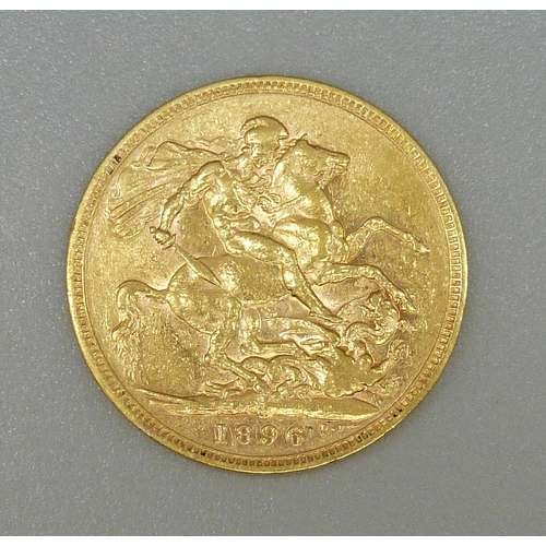 45 - A Victorian 1896 full sovereign