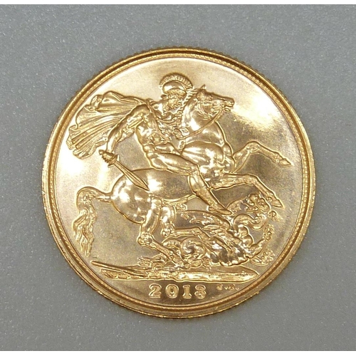 47 - A 2013 full sovereign, The London Mint