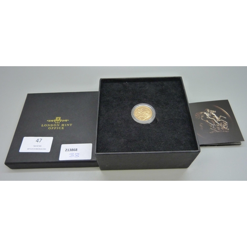 47 - A 2013 full sovereign, The London Mint