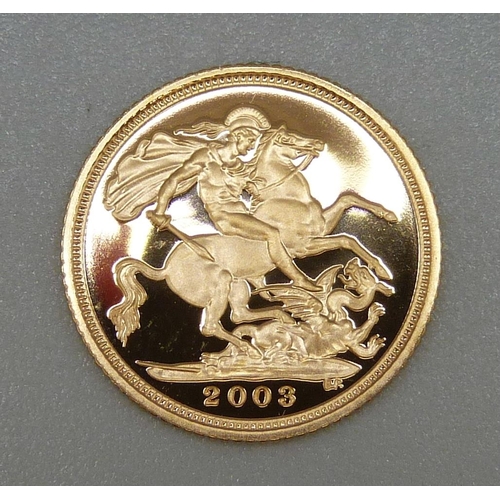 48 - A 2003 half sovereign