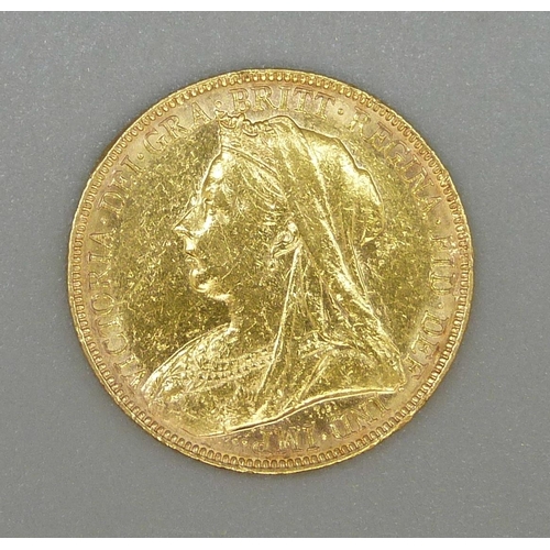 5 - A Victorian 1898 full sovereign