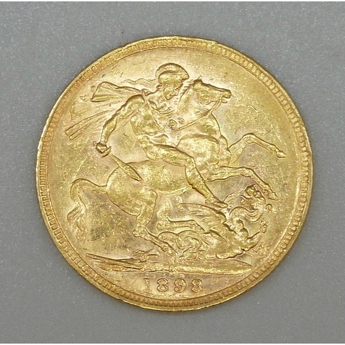 5 - A Victorian 1898 full sovereign