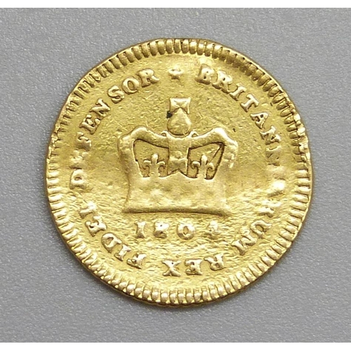 51 - A George III 1804 third guinea