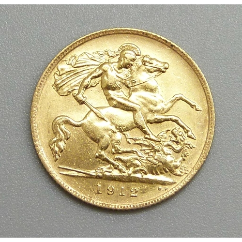 55 - A 1912 half sovereign