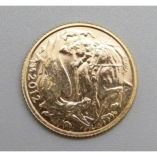 58 - A 2012 half sovereign