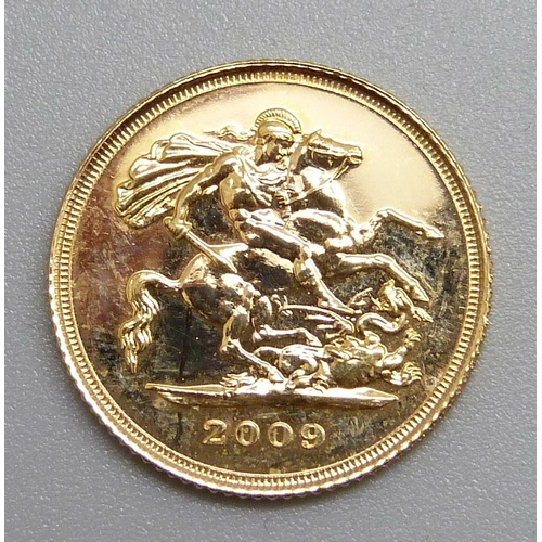 60 - A 2009 half sovereign