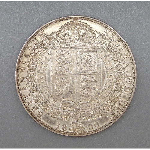 69 - A Victorian 1890 half crown