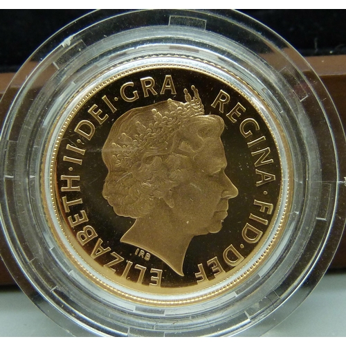 7 - A 2011 proof full sovereign, The Royal Mint