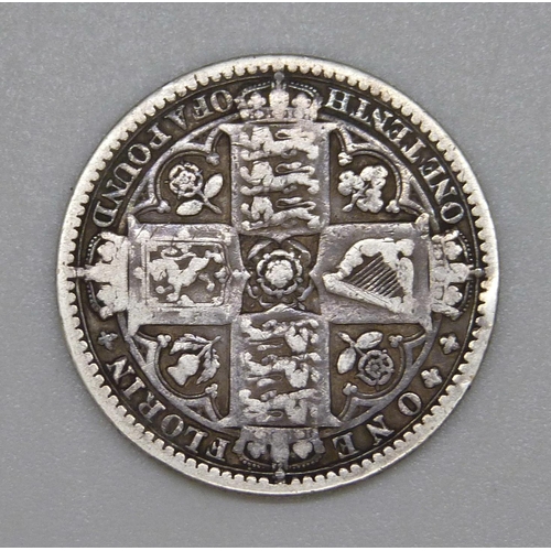 71 - A Victorian 1849 Godless florin