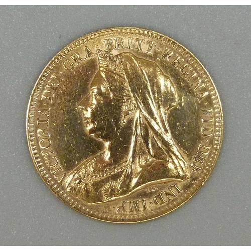 9 - A Victorian 1894 half sovereign